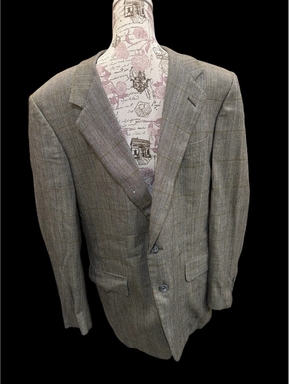 Men’s Vintage Ermenegildo Zegna Sports Coat. 1980’s. Wool & Silk